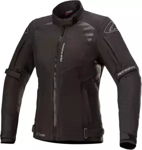 Jachetă de motociclete pentru femei Alpinestars Stella Headland Drystar negru L-1