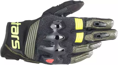 Alpinestars Halo ръкавици за мотоциклет черни/жълти флуо 3XL - 3504822-6085-3X