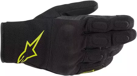 Alpinestars S-Max Drystar γάντια μοτοσικλέτας μαύρο/κίτρινο L-1