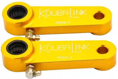 Kit de rebaixamento da suspensão traseira Koubalink 25,4 mm dourado - F650I-1