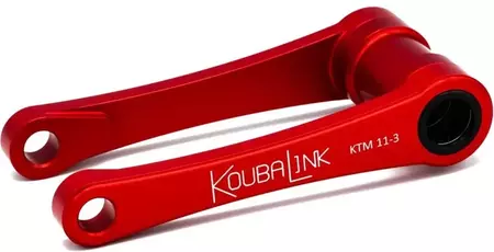 Kit d'abaissement de la suspension arrière Koubalink 25,4 mm rouge - KTM11-3-R