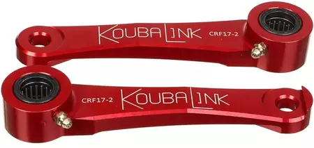 Комплект за понижаване на задното окачване Koubalink 31,8-38,1 мм червен - CRF17-2