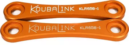Kit de rabaissement de selle KOUBALINK (31.8 mm) orange - Kawasaki KLR650 - KLR658-1