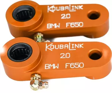 Kit de rabaissement de selle KOUBALINK (50.8 mm) orange - BMW F650 Funduro - F650-2