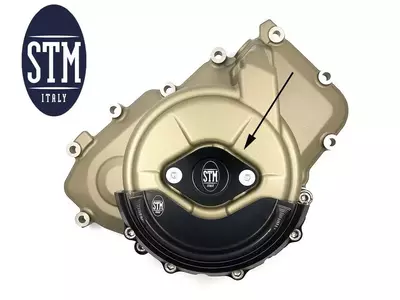 Tapa de inspección STM negra Ducati Panigale V4 negra - SDU-N710