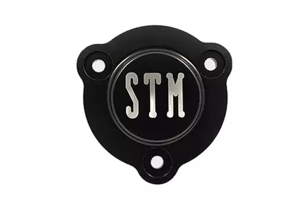 STM Federstößelabdeckung Ducati V4 Schwarz - SDU-N720