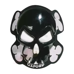 Sliders pentru Oxford Skull costum de piele negru