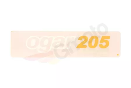 Pegatina para los laterales bajo el asiento Romet Ogar 205 amarillo - 126580