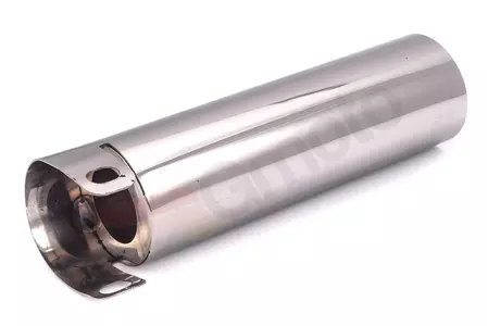 Vidro superior do amortecedor dianteiro Junak M10 em aço inoxidável polido - 126743