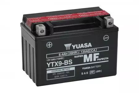 Neподдържаща се батерия 12V 9 Ah Yuasa YTX9-BS-2