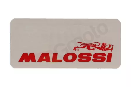 Autocolant Malossi alb și roșu 2 buc 90x20 mm