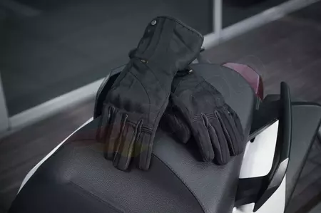 Rękawice motocyklowe damskie Shima Unica WP wodoodporne czarne M-7