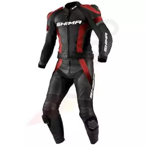 Shima STR chaqueta de moto de cuero rojo XS-2