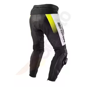 Pantalones de moto de cuero Shima STR negro fluo S-2