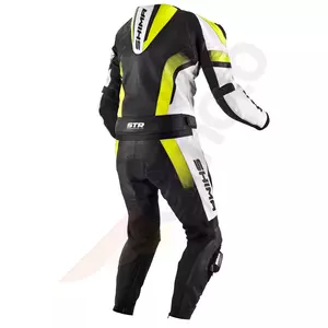 Kožne motociklističke hlače Shima STR, crne fluo S-4