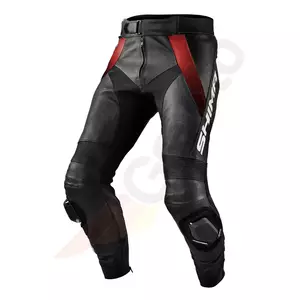 Shima STR pantalones de moto de cuero rojo XS-1