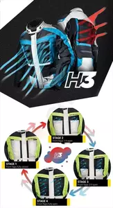 Shima Horizon jachetă de motocicletă din material textil negru XS-5
