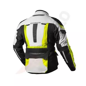 Shima Horizon crna i fluo siva tekstilna motoristička jakna L-3