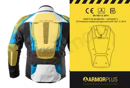 Shima Horizon crna fluo siva XL tekstilna motoristička jakna-4