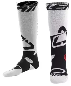 Къси офроуд чорапи Leatt GPX бели/черни S-1