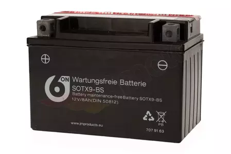 Underhållsfritt batteri 12V 9 Ah 6-ON YTX9-BS-2