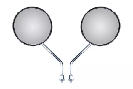 Apvalūs chromuoti veidrodėliai classic M8 kpl-2