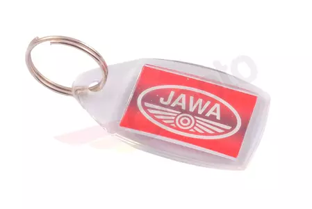 Porta-chaves Jawa branco e vermelho-2