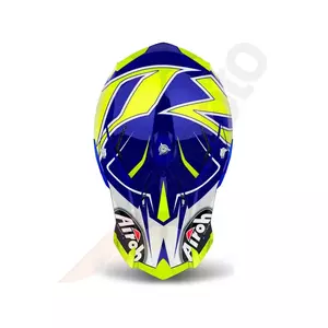 Airoh Terminator Open Vision Shock Azul Brillo S casco moto enduro-5