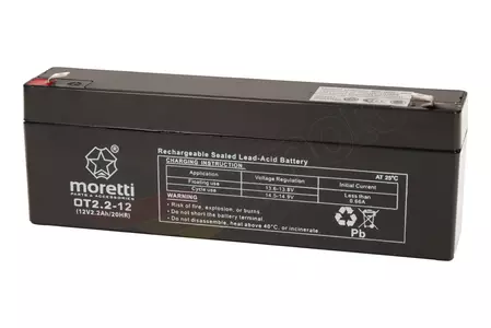 Gel Batterie Akku 12V 2.2Ah Moretti-1