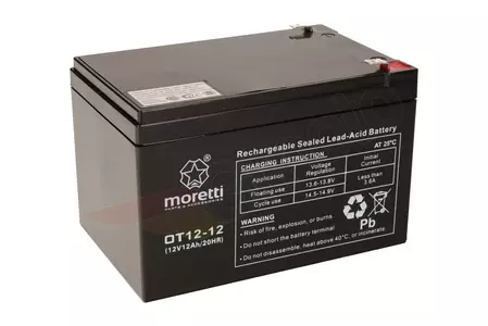 Akumulator żelowy AGM 12V 12Ah Moretti -2