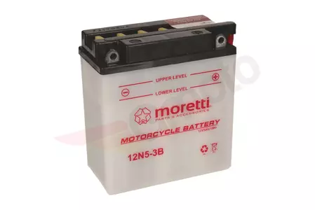 Akumulator standardowy 12V 5 Ah Moretti 12N5-3B-3