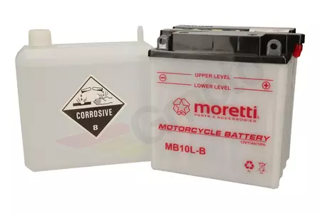 Batería estándar 12V 11 Ah Moretti YB10L-B (MB10L-B)
