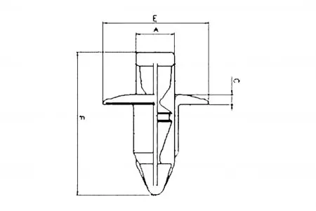 Montážny kolík kapotáže (1 ks)-3