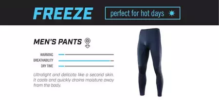 Pantaloni termici Rebelhorn Freeze grigio-nero XS-3