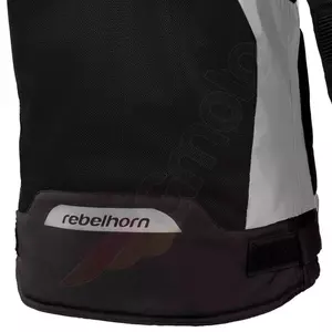 Textilmotorcykeljacka för damer Rebelhorn Hiflow III Lady grå-svart L-4