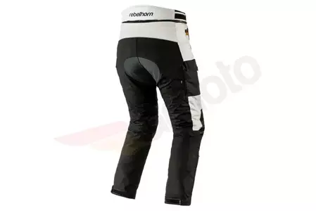 Rebelhorn Hardy Pro tekstilne motociklističke hlače crno-sive 4XL-2