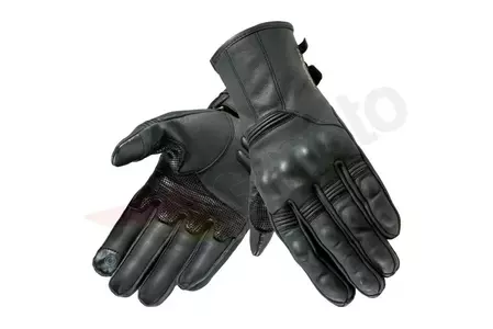 Rebelhorn Opium II CE guantes de moto de cuero negro M - RH-GLV-OPIUM-II-01-M