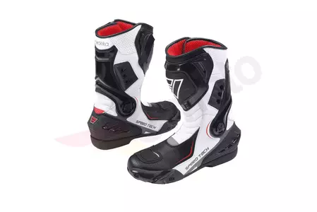 Modeka Speed Tech μπότες μοτοσικλέτας μαύρο και λευκό 45 - 040780B45