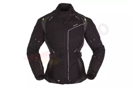 Modeka Amber Lady textilní bunda na motorku černo-šedá 32-1
