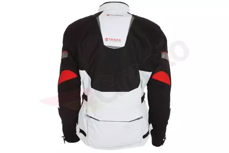 Modeka Breeze Lange Textil-Motorradjacke schwarz und Asche XL-2