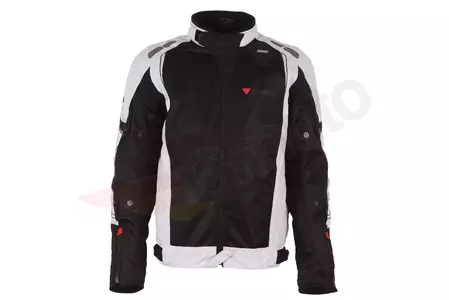 Modeka Breeze chaqueta de moto textil negro y ceniza 3XL-1