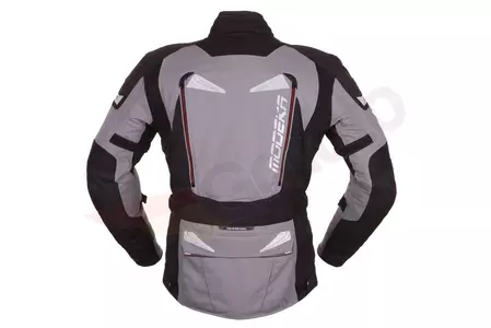 Tekstilna motociklistička jakna Modeka Panamericana crno-siva M-2
