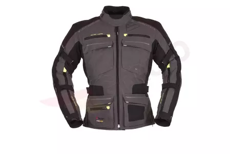 Modeka Tacoma II Textil-Motorradjacke grau-schwarz 10XL-1
