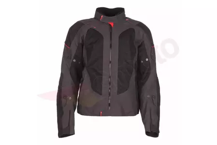 Modeka Upswing giacca da moto in tessuto nero-grigio 3XL-1