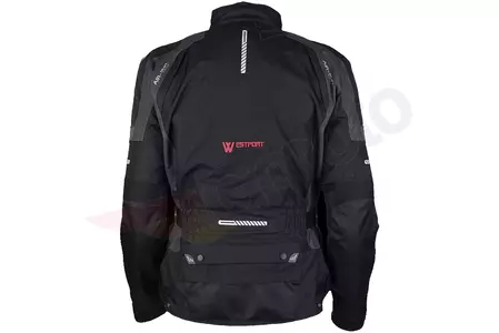 Modeka Westport giacca da moto in tessuto nero-grigio 4XL-2