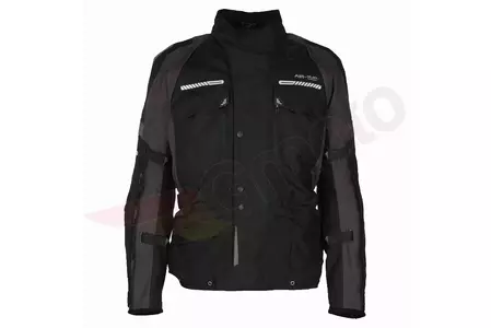 Modeka Westport tekstiili moottoripyörätakki musta-harmaa 5XL-1