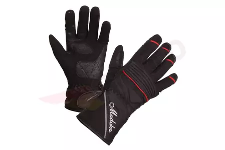 Modeka Janika Lady γάντια μοτοσικλέτας μαύρο και κόκκινο DM-1
