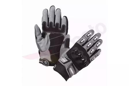 Modeka MX TOP ръкавици за мотоциклет черно-сиви 10-1