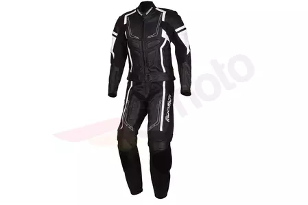 Modeka Chaser II Lady δερμάτινο κοστούμι μοτοσικλέτας μαύρο και λευκό 34 - 030911B34