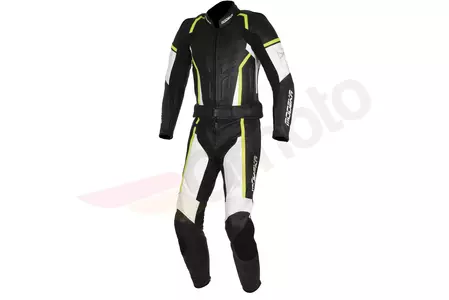 Modeka Chaser Lady черен/неонов кожен костюм за мотоциклет 42-1